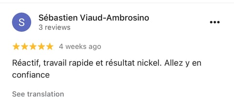 Avis 5 étoiles de Sébastien Viaud-Ambrosino