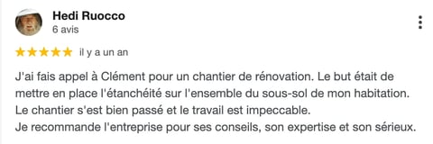 Google review by Hedi Ruocco